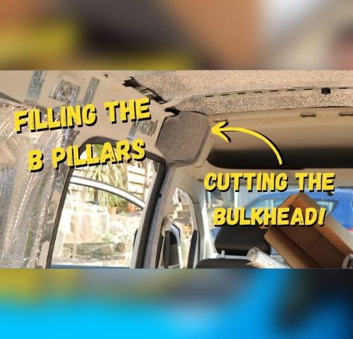 How to fill the B pillars on a VW caddy maxi